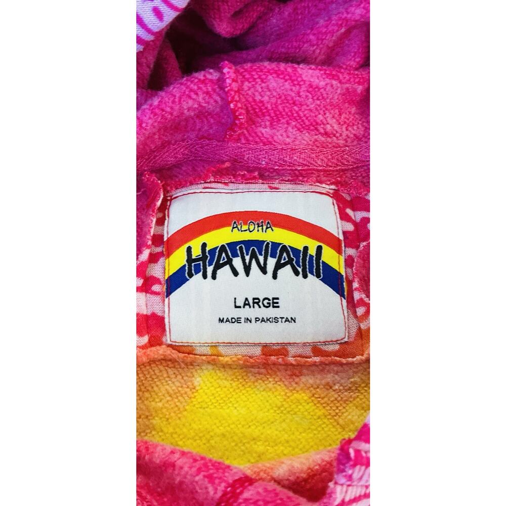 Aloha Hawaii Sz L Color Block Ombre Bold Colorful… - image 7